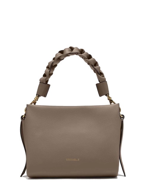 COCCINELLE BOHEME GRANA DOUBLE Borsa piccola a mano in pelle martellata warm t./rosette - Borse Donna
