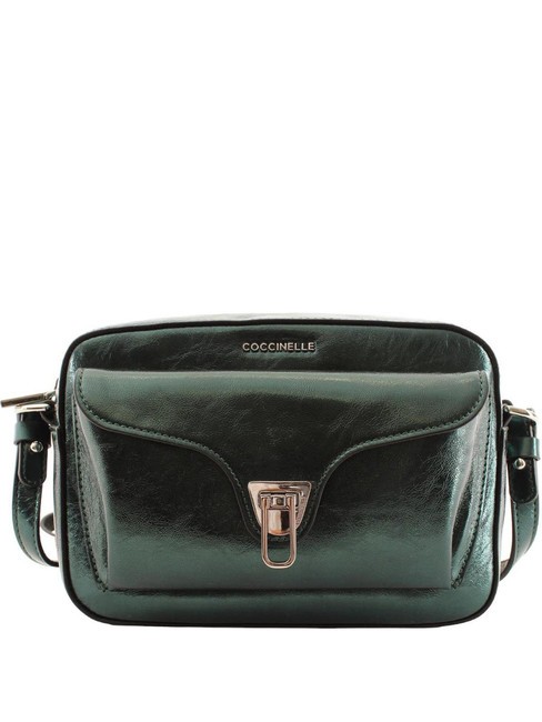 COCCINELLE BEAT PEPITA  Mini Bag a tracolla, in pelle kale green - Borse Donna