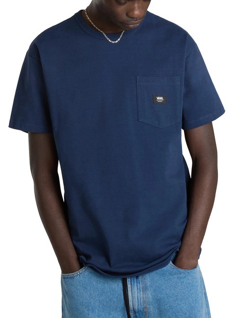VANS OFF THE WALL II POCKET T-shirt in cotone con taschino dress blues - T-shirt Uomo