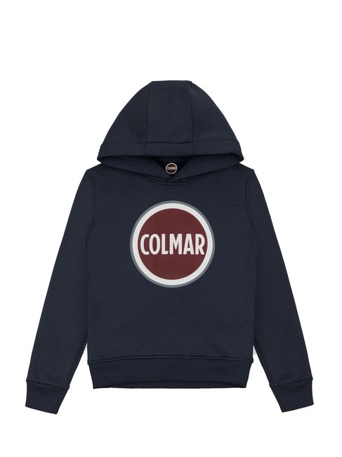 COLMAR MODISH KIDS Felpa cappuccio stampa logo navy blue - Felpe Bambini