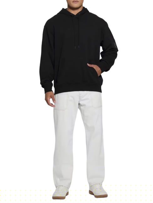 GUESS CHENILLE  Felpa con cappuccio jetbla - Felpe Uomo