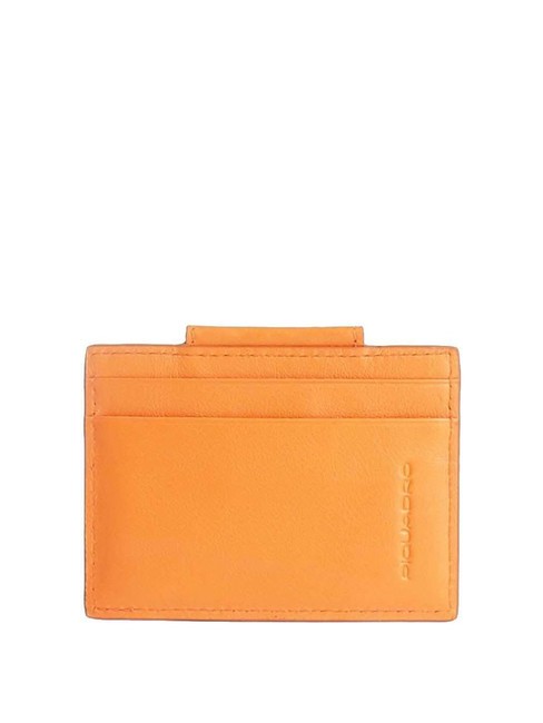 PIQUADRO URBAN  Portacard in pelle ARANCIO - Portafogli Uomo
