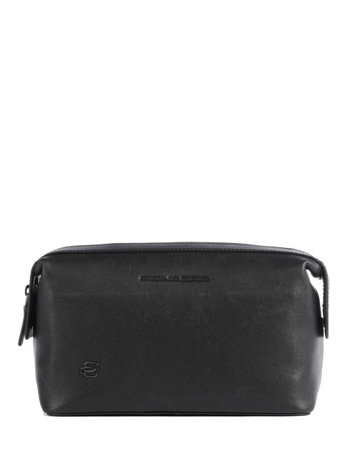 PIQUADRO BLACK SQUARE Beauty Case in pelle Nero - Beauty Case