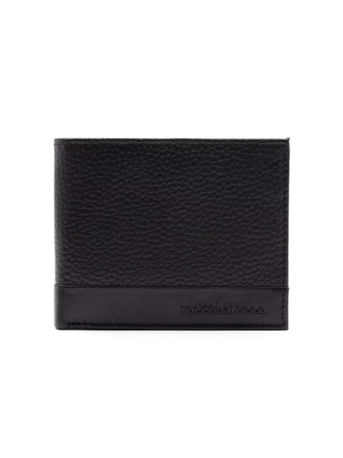 ROCCOBAROCCO ROBERT Portafoglio portamonete in pelle nero - Portafogli Uomo