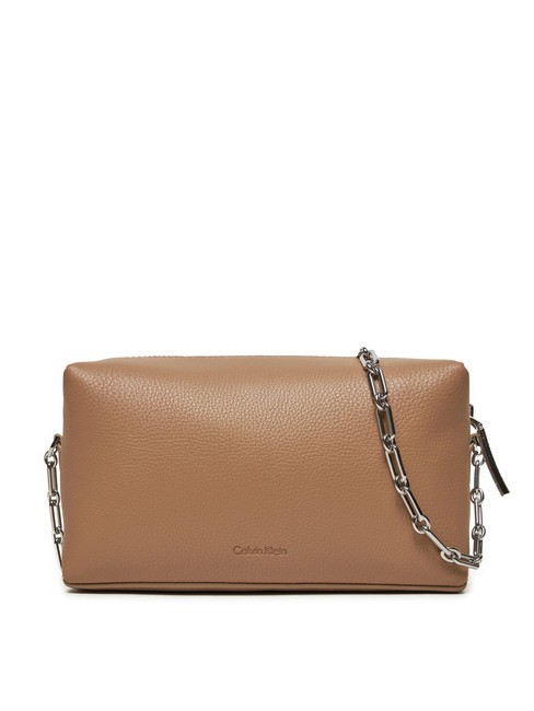CALVIN KLEIN CK PLAQUE Borsa mini tracolla catena amphora - Borse Donna
