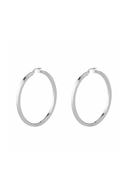 GUESS HOOPS I DID IT AGAIN Orecchini a cerchio sottili SILVER - Orecchini