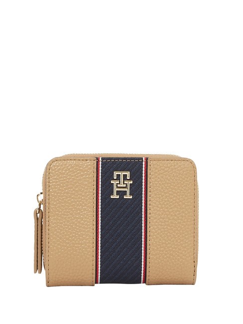 TOMMY HILFIGER TH LEGACY Portafoglio zip around piccolo safari canvas - Portafogli Donna