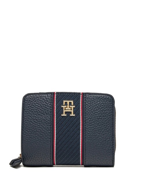TOMMY HILFIGER TH LEGACY Portafoglio zip around piccolo space blue - Portafogli Donna