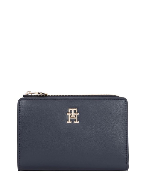 TOMMY HILFIGER TH DISTINCT Portafoglio slim space blue - Portafogli Donna
