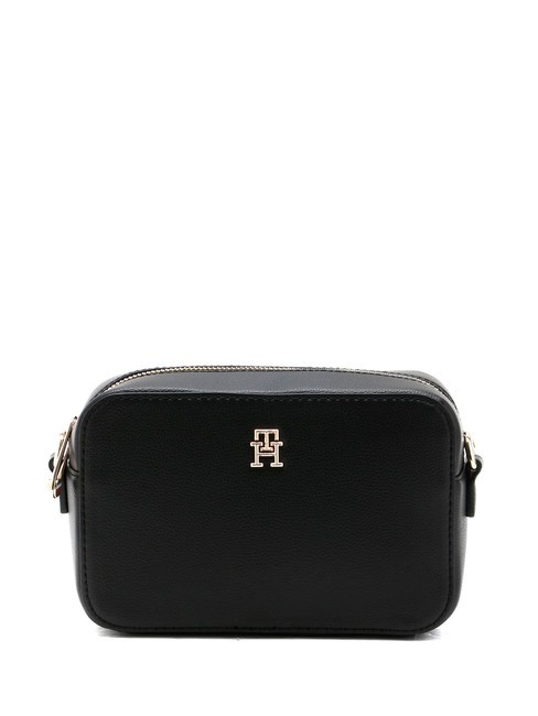TOMMY HILFIGER TH SOFT LOGO Mini Bag a tracolla black - Borse Donna