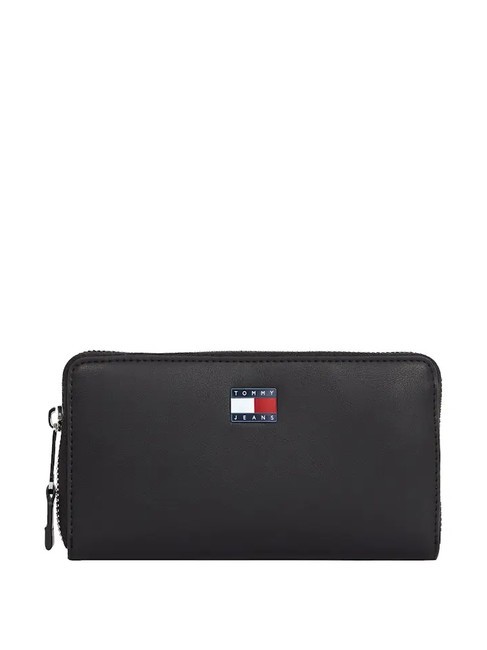 TOMMY HILFIGER TOMMY JEANS ESS MUST  Portafoglio zip around black - Portafogli Donna
