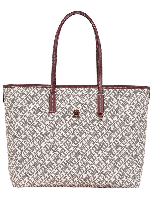 TOMMY HILFIGER TH MONOPLAY Shopping Bag oxblood - Borse Donna