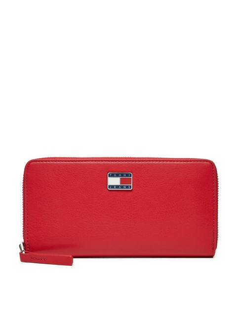 TOMMY HILFIGER TOMMY JEANS PILLOW Portafoglio zip around red hot - Portafogli Donna