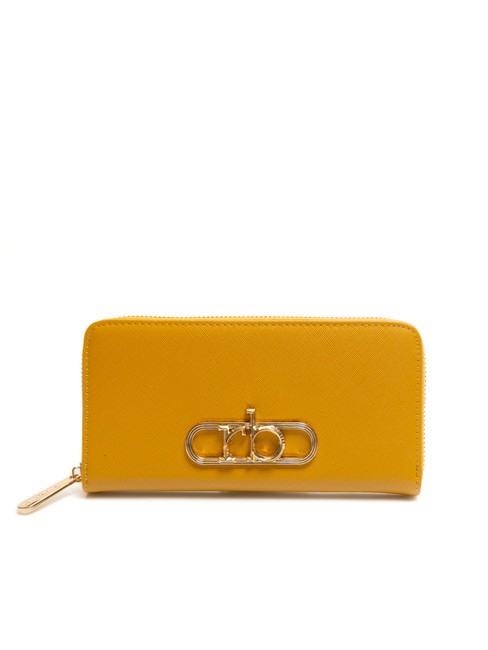 ROCCOBAROCCO LUCE Portafoglio grande zip around giallo - Portafogli Donna