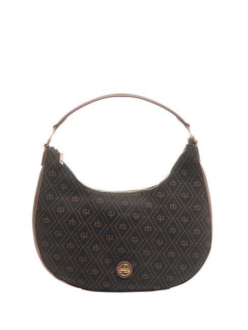 ROCCOBAROCCO FRIDA Borsa hobo jacquard cioccolato - Borse Donna