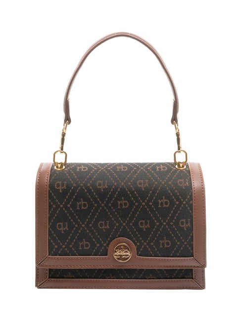 ROCCOBAROCCO FRIDA Borsa con flap e tracolla cioccolato - Borse Donna