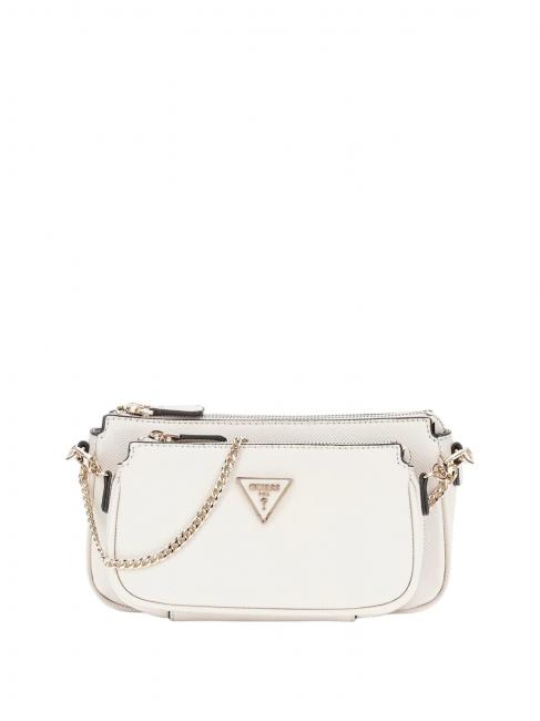 GUESS NOELLE Borsa doppia a tracolla bone - Borse Donna