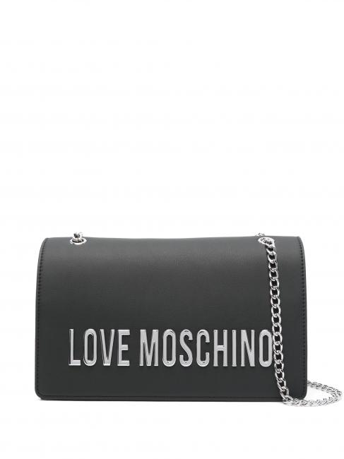 LOVE MOSCHINO LETTERING Borsa a spalla / a tracolla Nero/nero - Borse Donna
