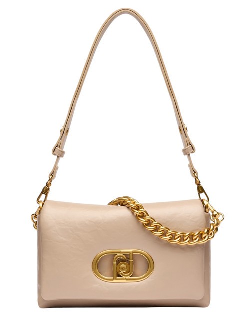 LIUJO LAPUFFY Borsa a spalla con flap dark sand - Borse Donna