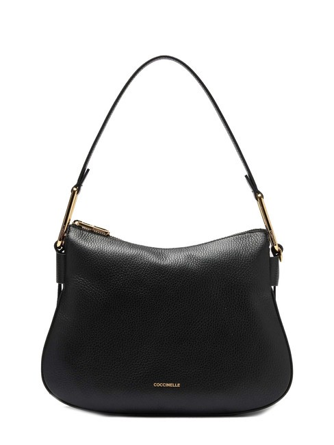 COCCINELLE MAGIE SOFT Borsa a spalla in pelle con tracolla Nero - Borse Donna