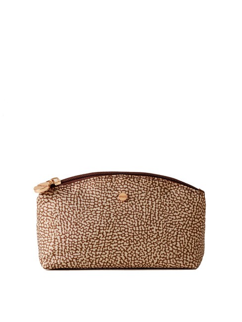 BORBONESE CLASSICA SMALL Necessaire piccolo beige brown - Bustine & Necessaire