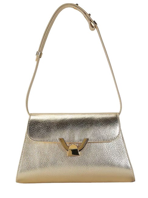 COCCINELLE DEW Borsa a spalla, in pelle golden - Borse Donna