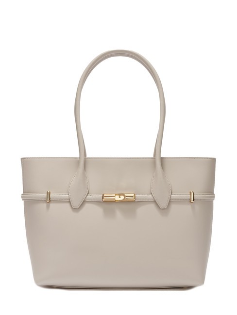 FURLA GOCCIA Borsa tote in pelle a spalla vaniglia - Borse Donna