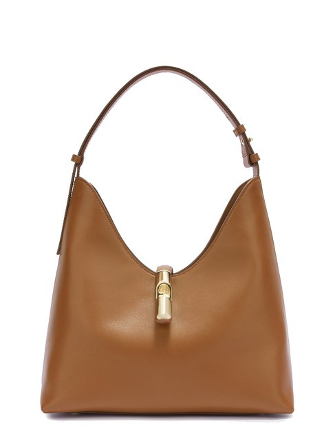 FURLA GOCCIA Borsa in pelle a spalla brandy - Borse Donna