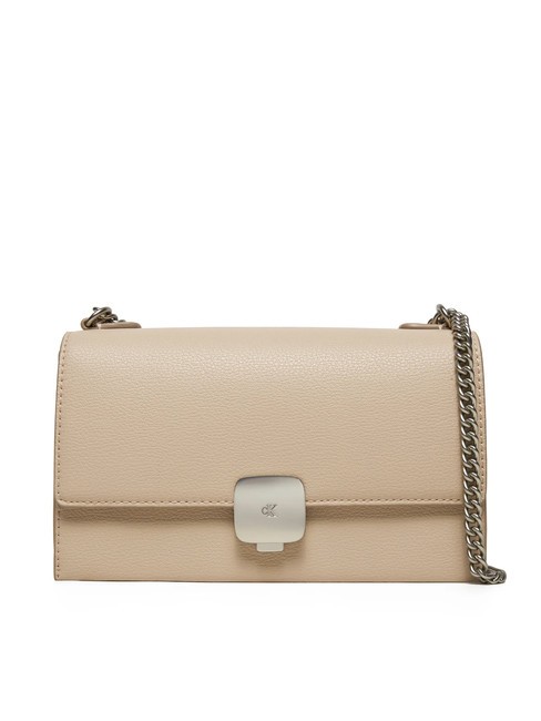 CALVIN KLEIN CK JEANS FORGED LOCK  Mini Bag a tracolla rose dust - Borse Donna