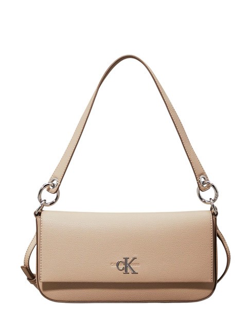 CALVIN KLEIN MINIMAL MONOGRAM Pochette a spalla con tracolla crockery - Borse Donna