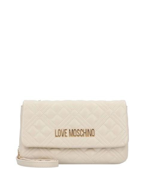 LOVE MOSCHINO QUILTED Borsa piccola a tracolla avorio - Borse Donna