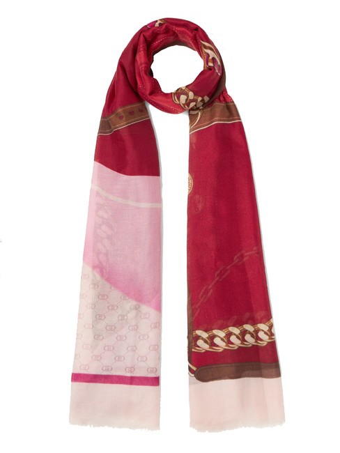 LIUJO METALWARE Sciarpa con stampa rosso pompeiano - Sciarpe