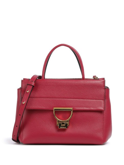 COCCINELLE ARLETTIS Borsetta in pelle martellata sangria - Borse Donna