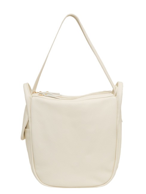 LESAC TRIO  Zaino sacca in pelle martellata bianco - Borse Donna