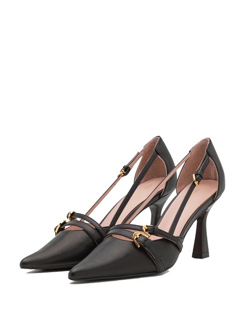 COCCINELLE FERNANDA Décolleté in pelle con cinturini Nero - Scarpe Donna