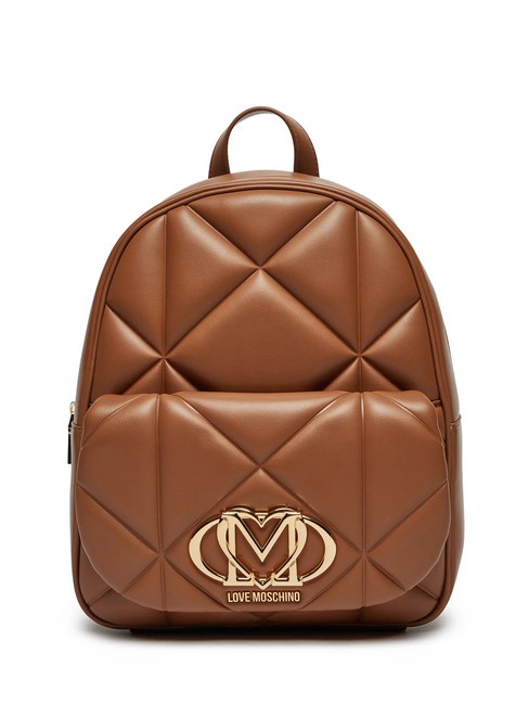 LOVE MOSCHINO GEOMETRIC Zaino con tasca cammello - Borse Donna