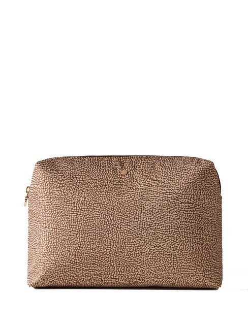 BORBONESE CLASSICA MEDIUM Beauty case da viaggio beige brown - Beauty Case