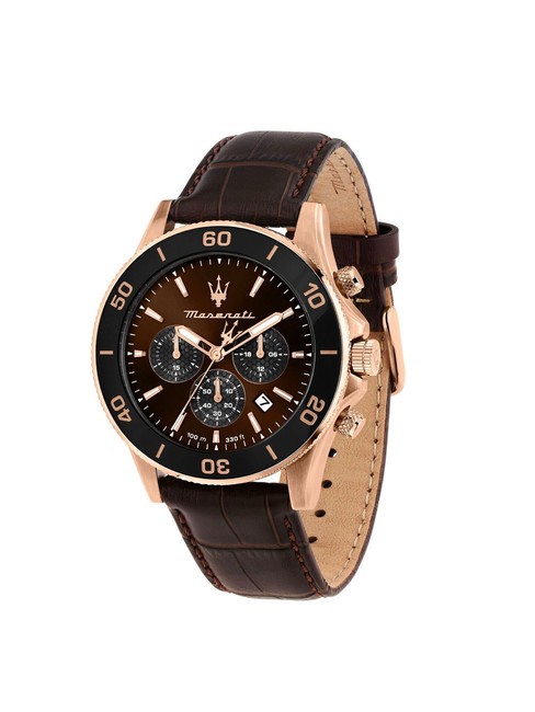 MASERATI COMPETIZIONE Orologio multifunzione brown - Orologi