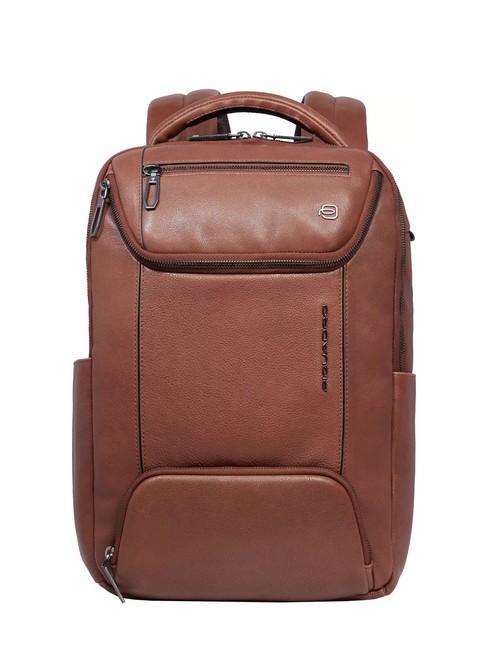 PIQUADRO CRONUS  Zaino porta PC 13", in pelle MARRONE - Zaini da lavoro porta PC
