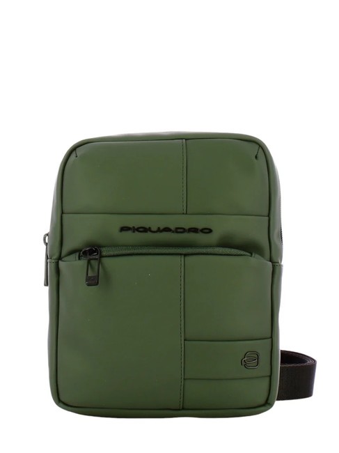 PIQUADRO WOLLEM GOMMATA  Borsello porta iPad mini VERDE - Tracolle Uomo