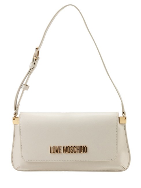 LOVE MOSCHINO LOGO LETTERING Borsa a spalla avorio - Borse Donna