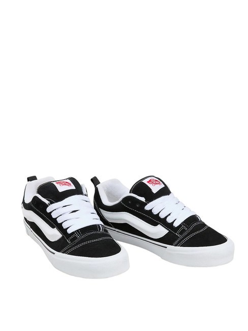VANS KNU SKOOL Sneakers in pelle suede bla/trwhi - Scarpe Unisex