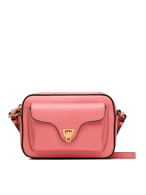 COCCINELLE BEAT SOFT Borsa mini pelle martellata hyper pink - Borse Donna