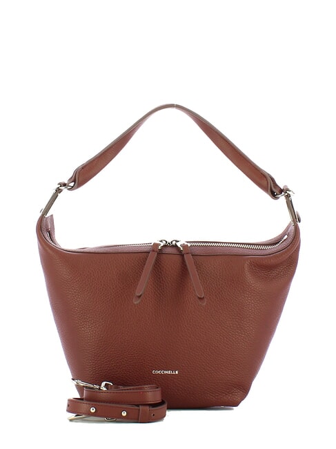 COCCINELLE MINTHA Borsa mini pelle martellata carruba - Borse Donna