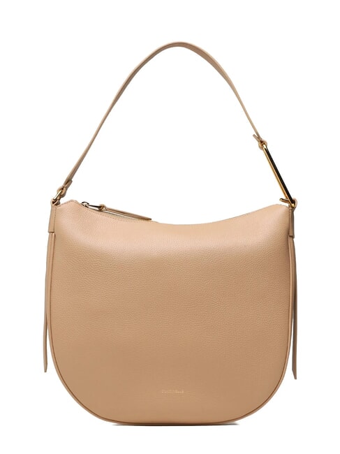 COCCINELLE PRISCILLA Borsa a spalla in pelle martellata toasted - Borse Donna