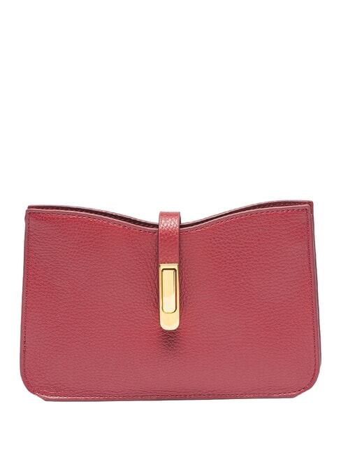 COCCINELLE CONNECT Mini Bag a tracolla, in pelle garnet red - Borse Donna