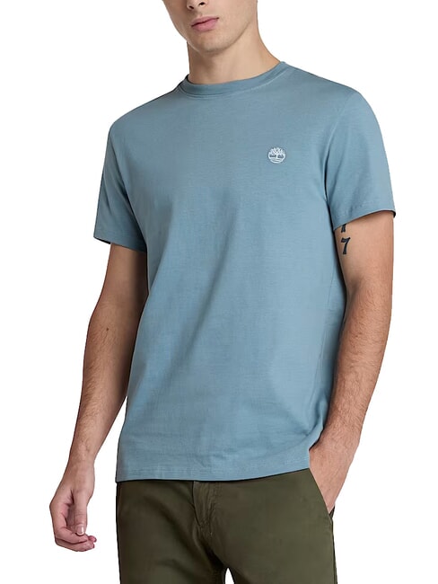TIMBERLAND SS DUNRIVER CREW T-shirt in cotone citadel - T-shirt Uomo