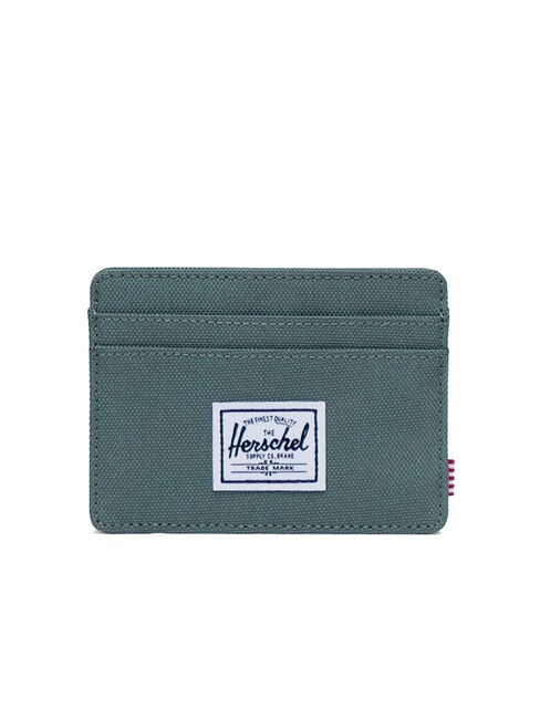 HERSCHEL CHARLIE RFID Porta carte piatto dark forest - Portafogli Uomo