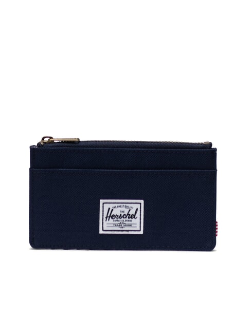 HERSCHEL OSCAR Portacarte piatto con portamonete PEACOAT/TAN - Portafogli Uomo