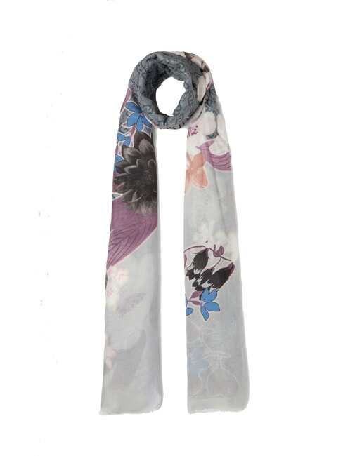 LIUJO FLOWER RAMAGE Sciarpa NERO - Sciarpe
